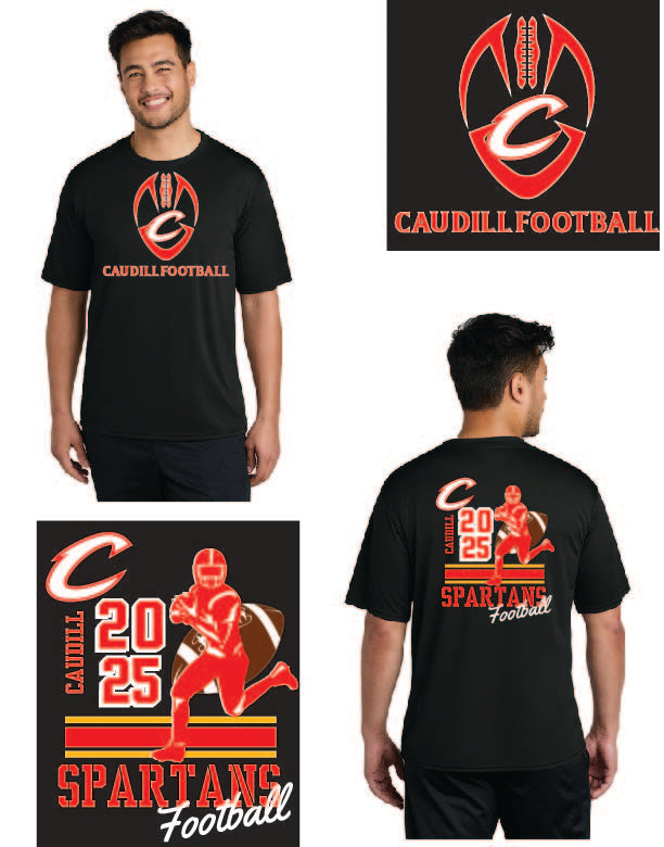 Adult and Youth Caudill Football Performance Tee