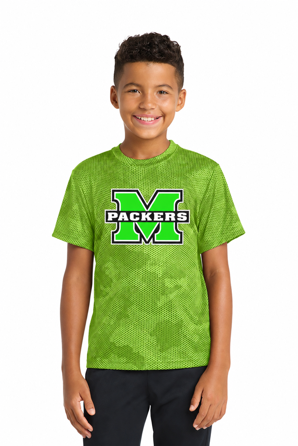 Packers Sport-Tek® Youth CamoHex Tee