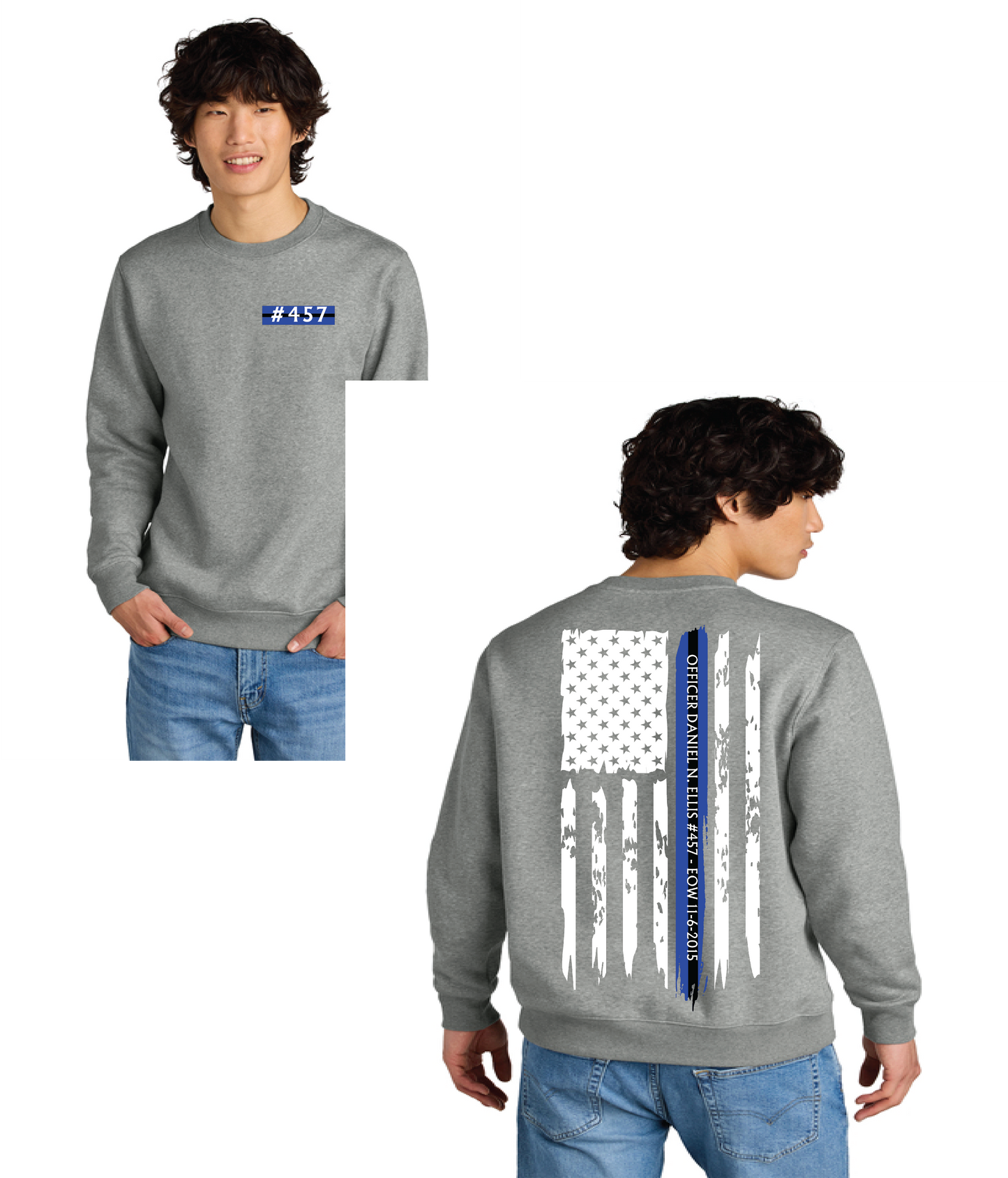 Officer Ellis 457 EOW District® Perfect Weight® Fleece Crew