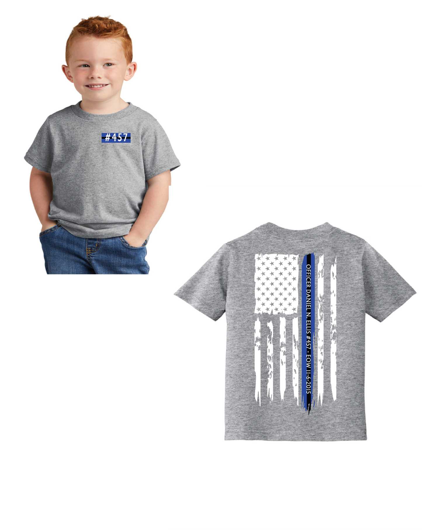 Officer Ellis 457 EOW Port & Company® Toddler Core Cotton Tee