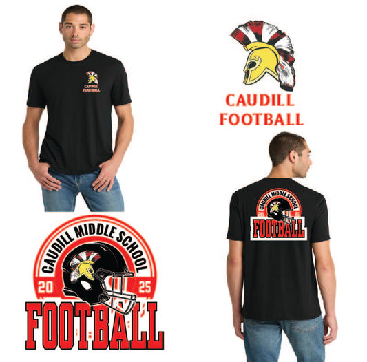 Adult and Youth Caudill Football 2025 Soft Cotton Tee