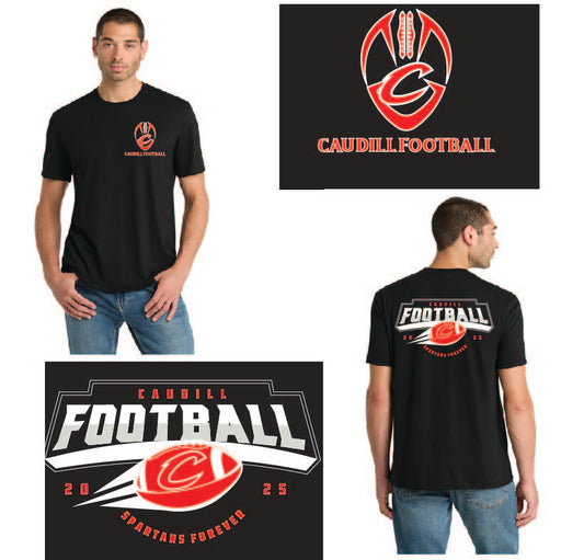 Adult and Youth Caudill Football Spartans Forever Soft Cotton Tee