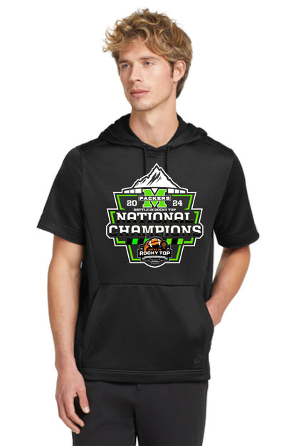 Madison County Packer National Champions New Era Short Sleeve Hoodie