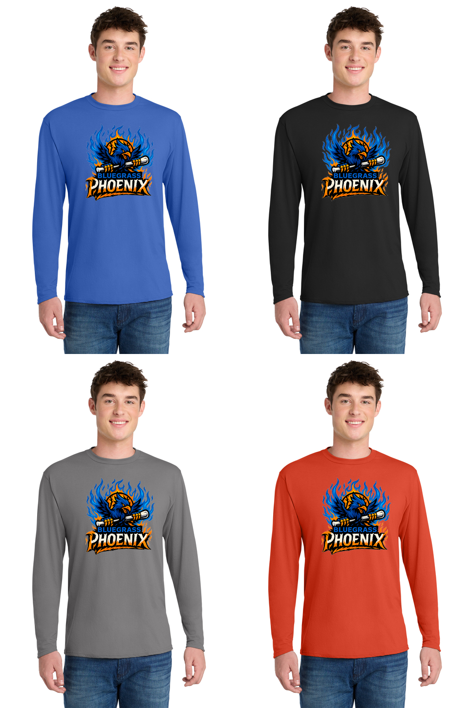 Port & Co™ Long Sleeve Performance Blend Tee