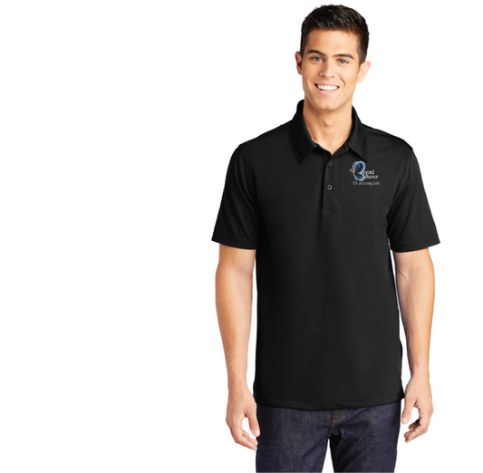 Front logo only Men's Sport-Tek® PosiCharge® Active Textured Polo
