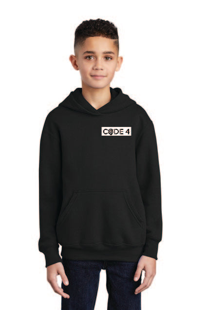 Port & Company® Youth Core Fleece Pullover Hooded Sweatshirt