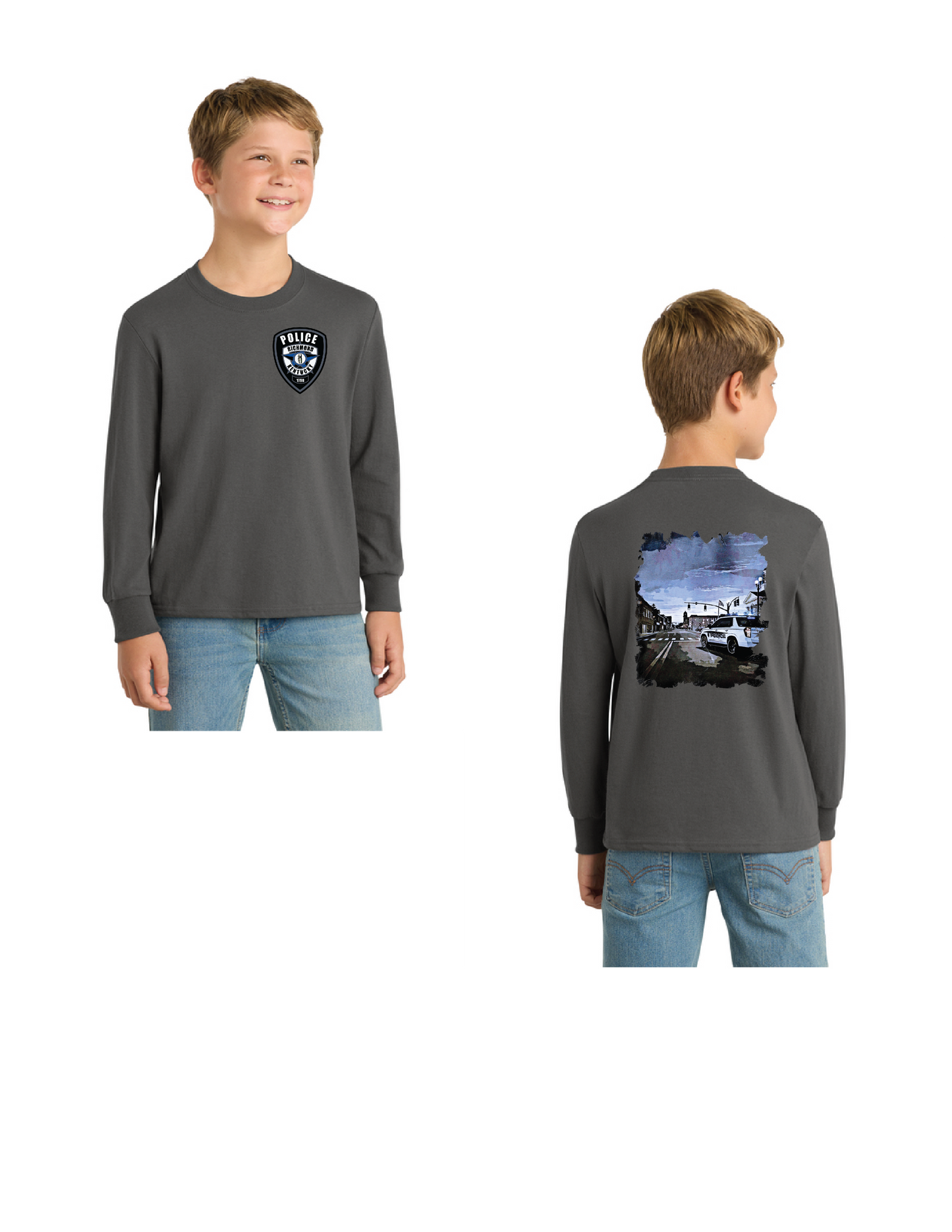 Port & Co™ Youth Long Sleeve Core Cotton Tee